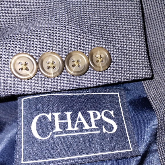 NEW 50R Chap Ralph Lauren Blue Check Blazer Jacket